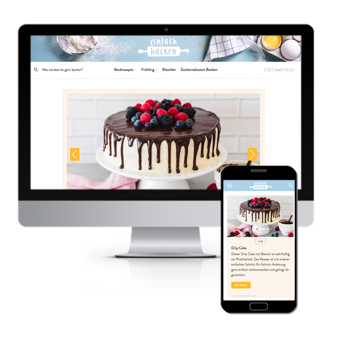 Einfach Backen – Multisite-Plattform für Rezeptportale